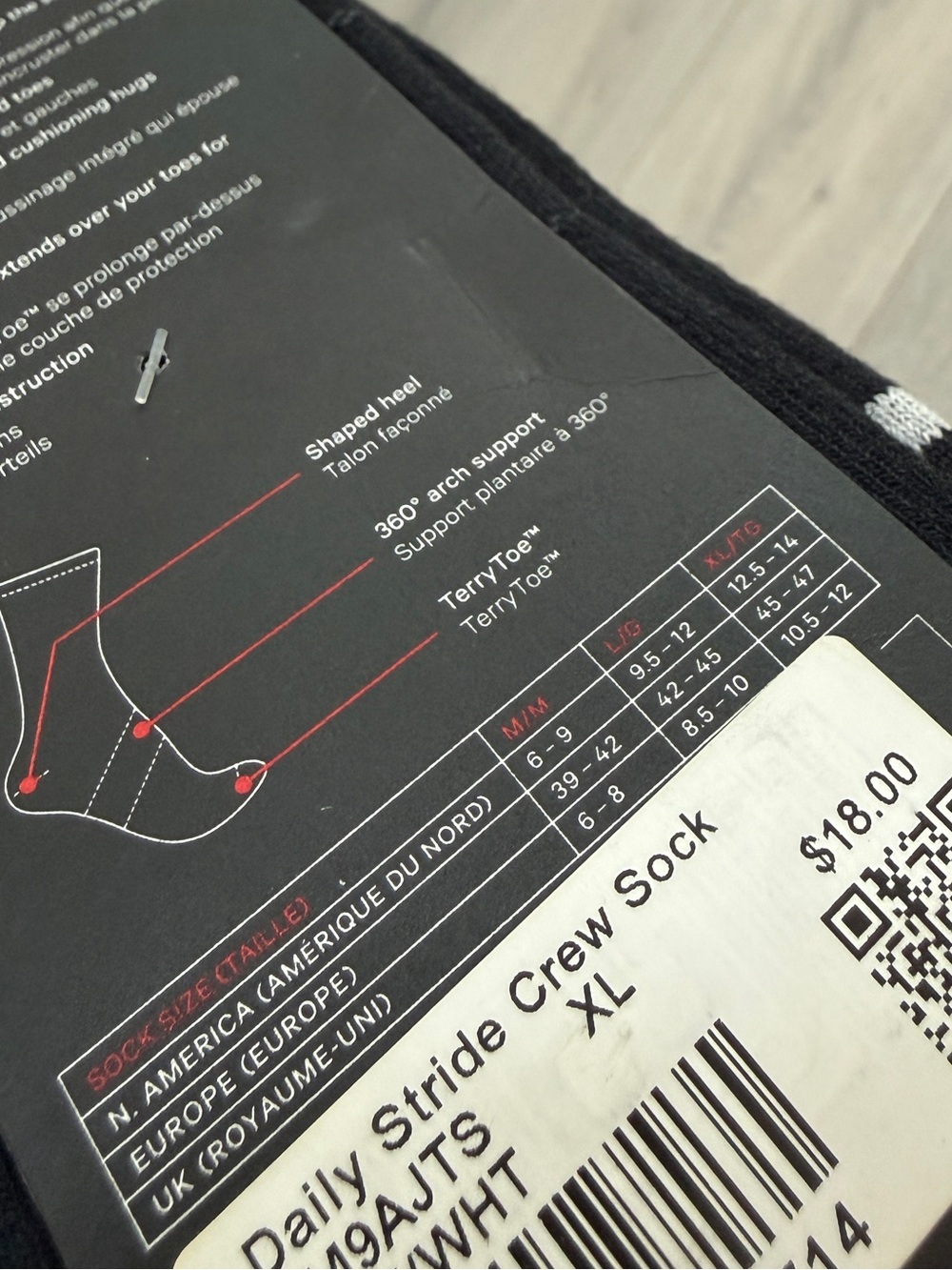 NWT LULULEMON Mens Daily Stride Crew Sock - Picture 6 of 6